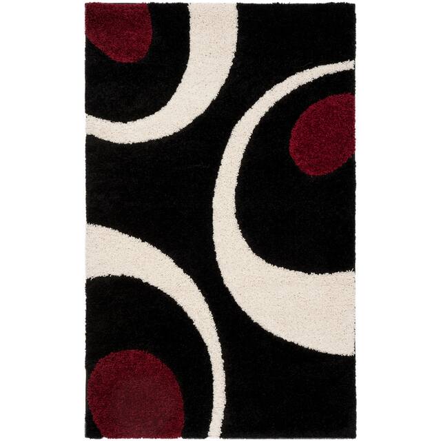 SAFAVIEH Florida Shag Jayati Abstract 1.2-inch Thick Rug
