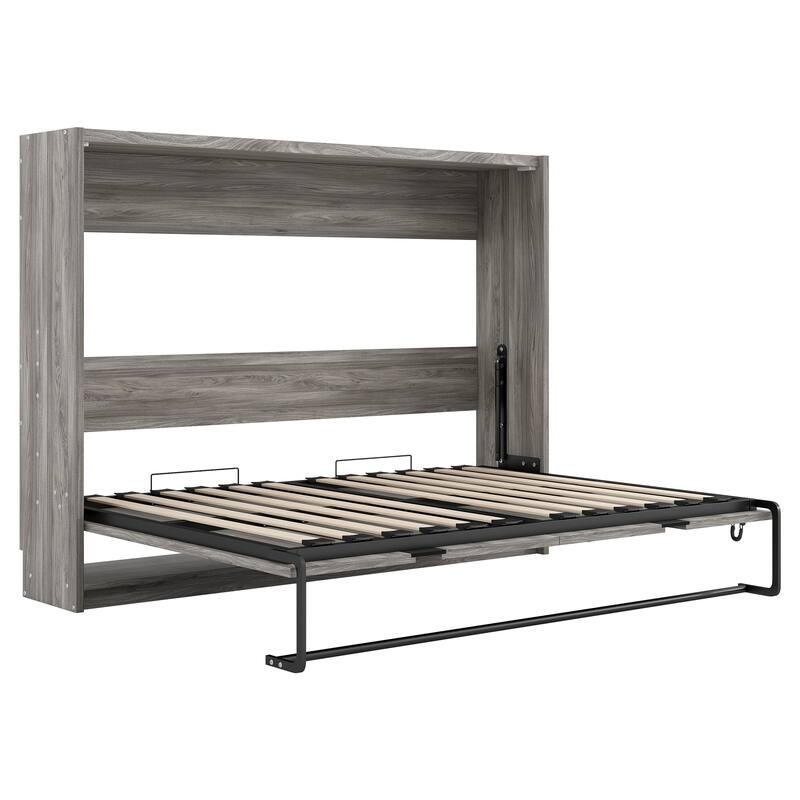 Full Size MDF Murphy Bed with Cabinet Conversion and 800lb Weight Capacity