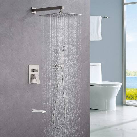 CLihome Wall Mounted with 12" Square Shower head Set