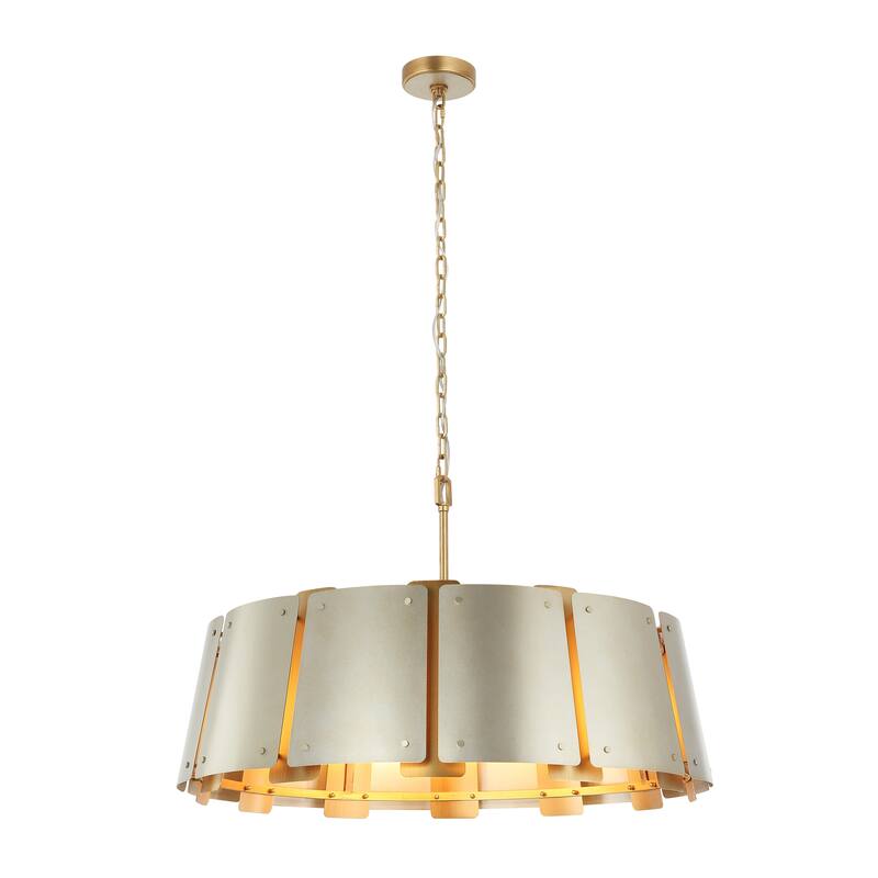 Varaluz Peep Show Pendant Light - Sunwashed Silver/Brushed Sienna
