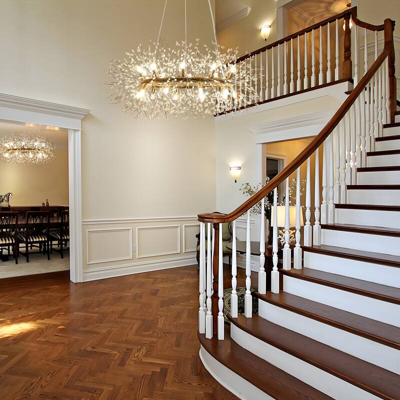 12/20-Light Modern Firework Dandelion Crystal Chandelier(Bulb Included)