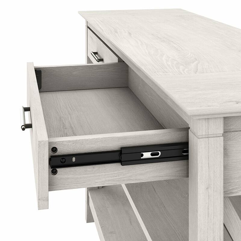Console Table with Drawers and Shelves