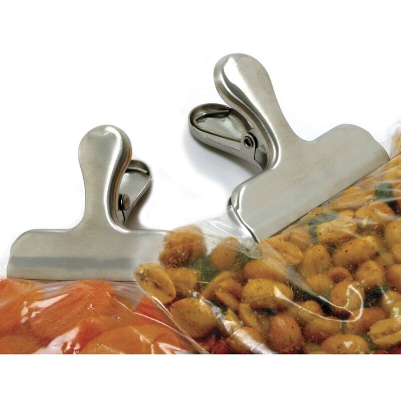 Norpro Stainless Steel Food Storage Mini Bag Clips - 4 Pack - 4 Pack