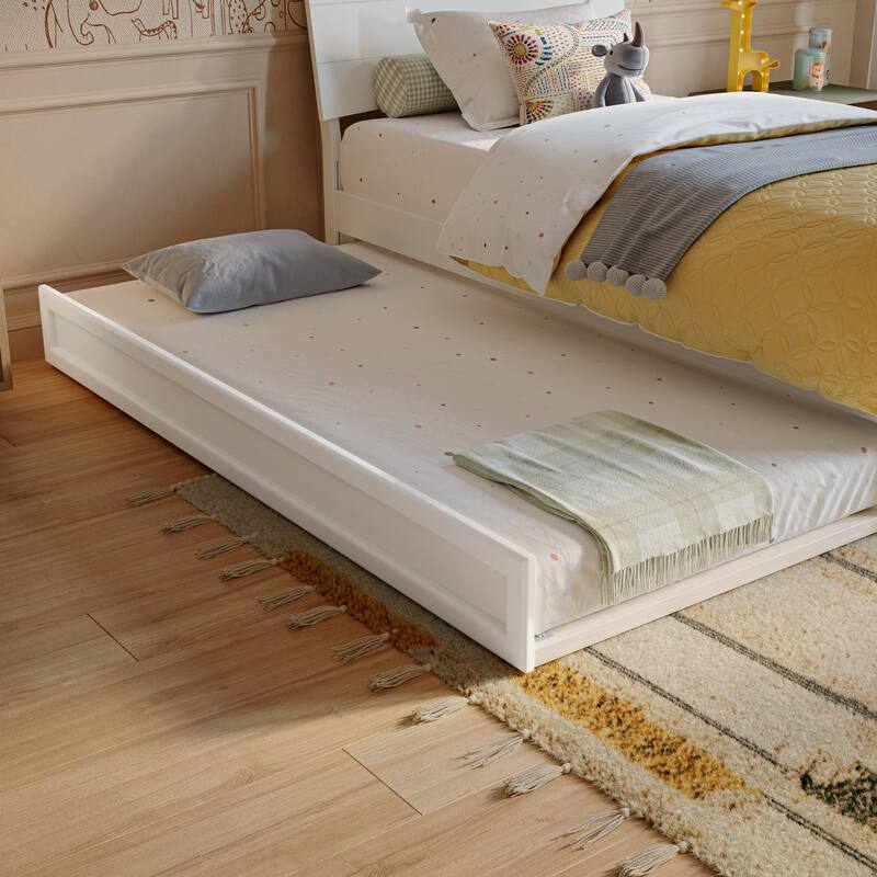 Phoenix Wood Platform Bed with Trundle