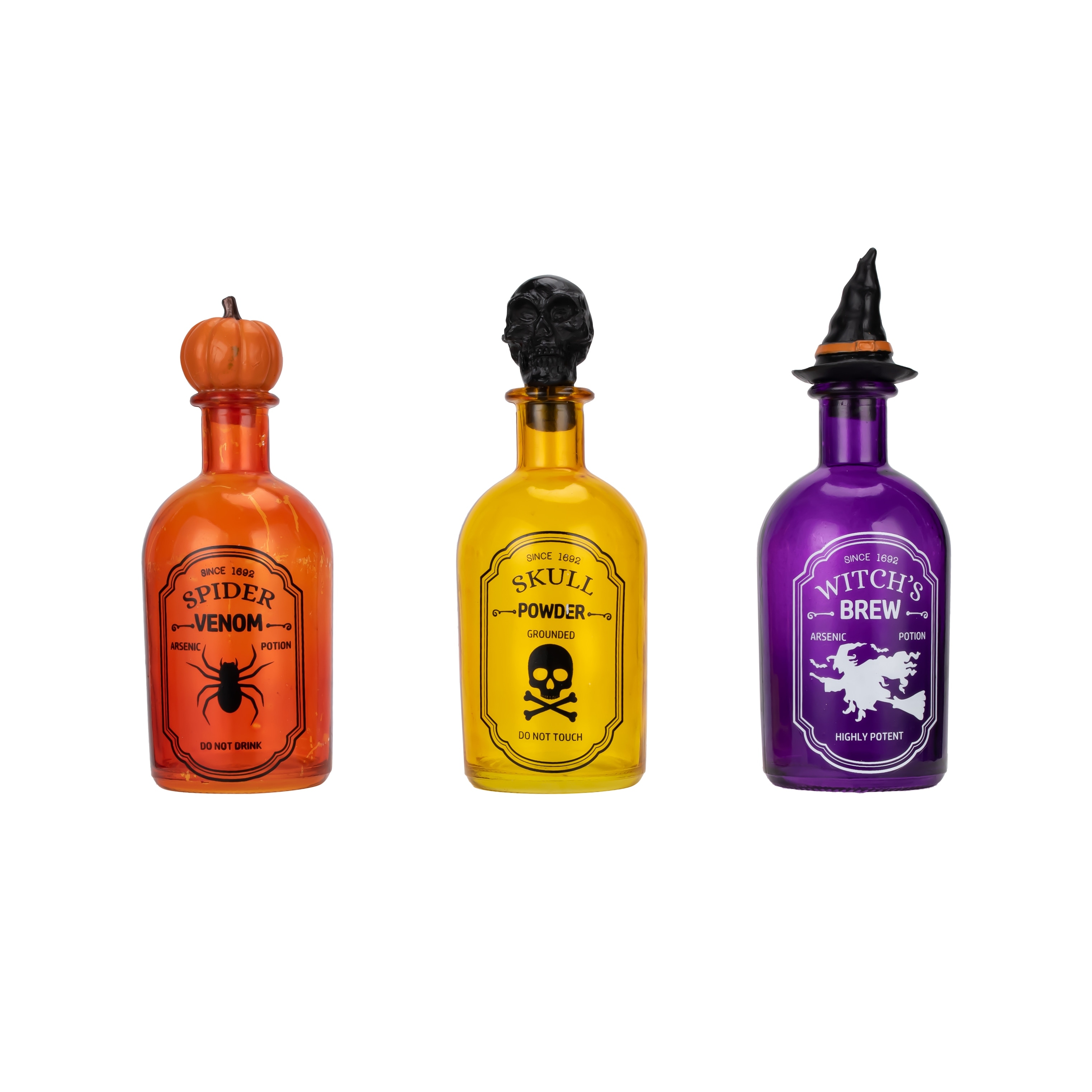 Willow & Riley Glass Potions Bottles with Cork Toppers - Set of 4 - Multi -  On Sale - Bed Bath & Beyond - 38426237