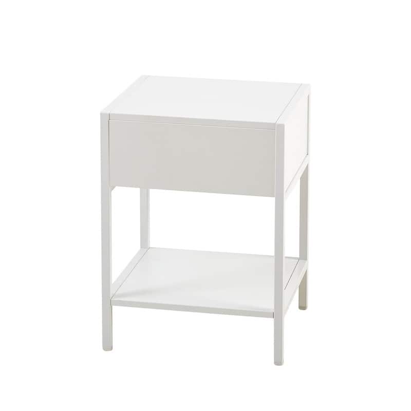 1-Piece or 2-Piece 15.74" Rattan Side Table with Drawer