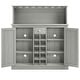 preview thumbnail 17 of 21, 47 in. Farm Style Wood Buffet Bar Cabinet