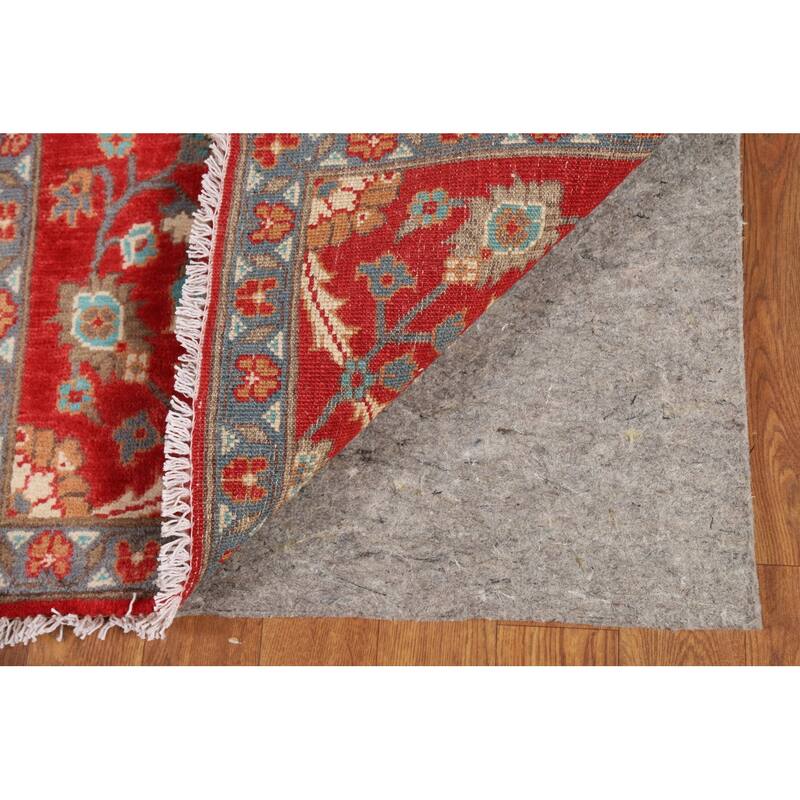 Red Floral Kazak Oriental Foyer Rug Hand-Knotted Wool Carpet - 2'0" x 3'0"