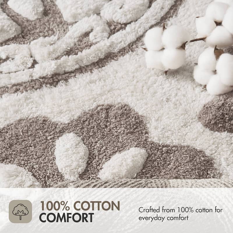 Madison Park Marrakesh Medallion Cotton Tufted Bath Rug