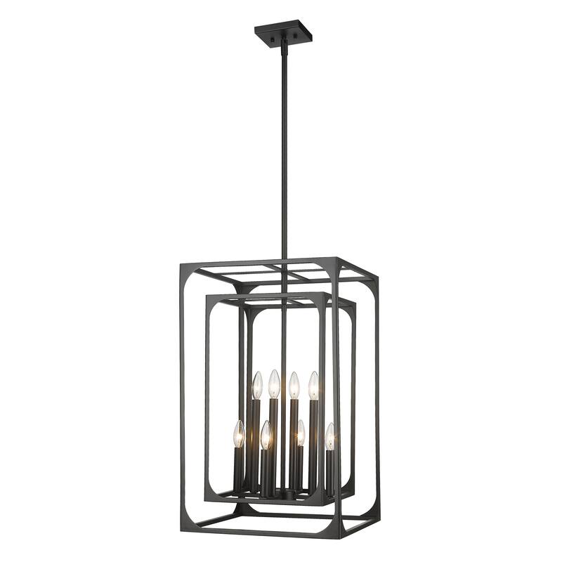 Easton 8 Light Chandelier - Matte Black