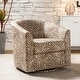 preview thumbnail 1 of 106, Cuenca Modern Living Room Wooden Upholstered 360° Swivel Barrel Chair with Metal Base and Wide Backrest