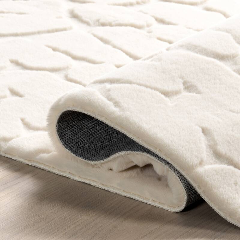 Nuloom Leni SuperiorWash Plush Cloud Geometric Machine Washable Ara Rug