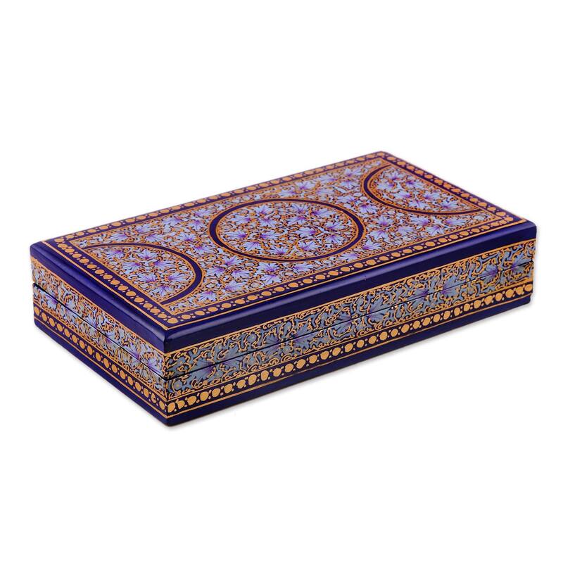 Novica Handmade Kashmir Dynasty Papier Mache Decorative Box
