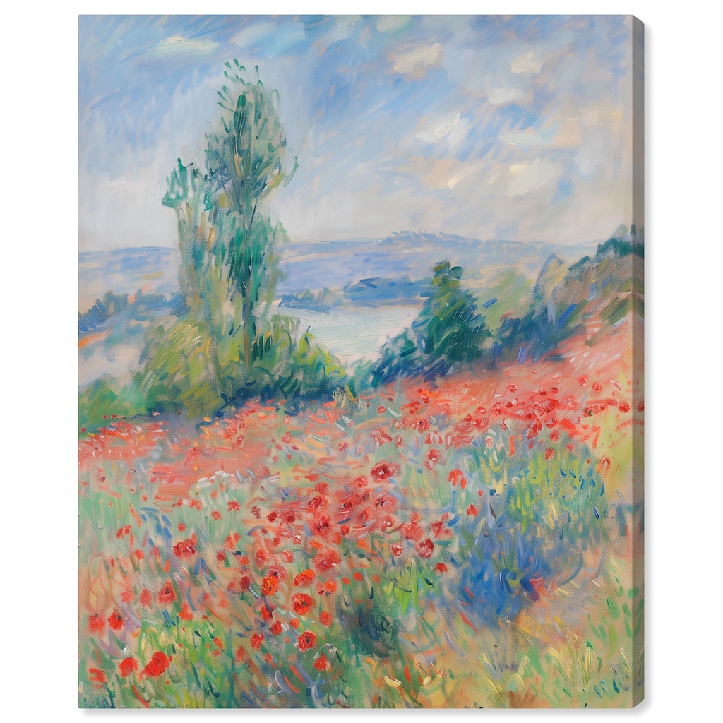 Blanket of Poppies I Canvas by Art Remedy, Gallery Wrapped