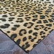 preview thumbnail 10 of 18, Dream Decor Rugs Gelato Jungle Leopard Black Beige Outdoor Area Rug
