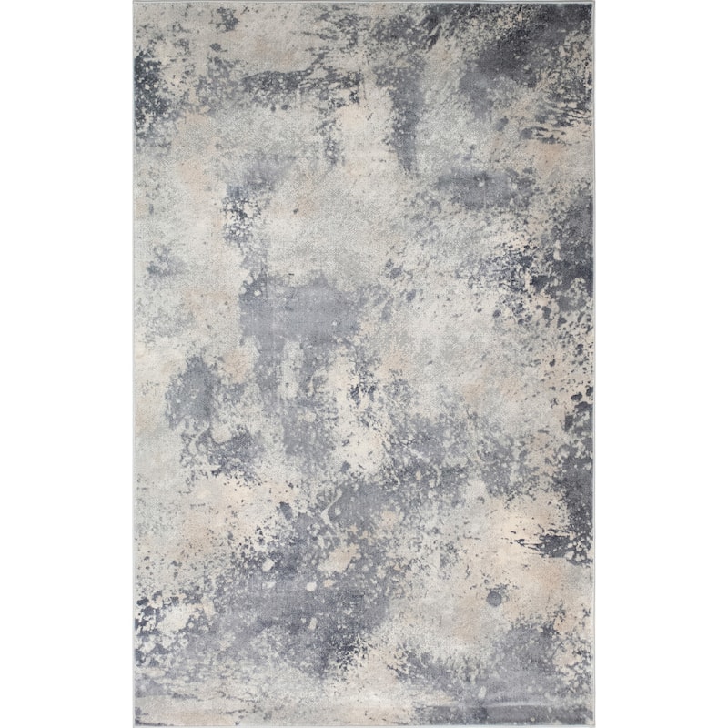 Noori Rug Louis High-Low Isabelle Rug - 5'1" x 7'11" - Silver/Charcoal