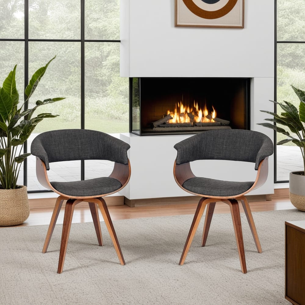 Carson Carrington Vamdrup Mid-Century Dining Chair with Bentwood Legs (Set of 1/2/4/6)