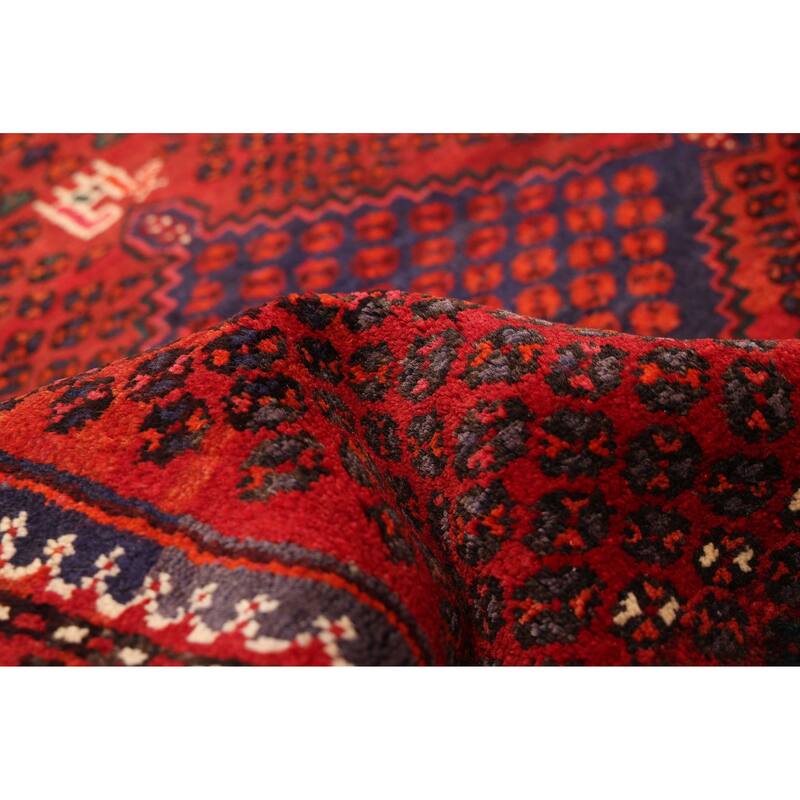 ECARPETGALLERY Hand-knotted Andelz Red Wool Rug - 3'6 x 6'7