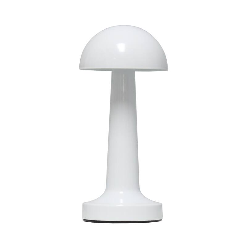 LED Metal Mushroom Mini Touch Sensor Desk Lamp - 8.75" - White