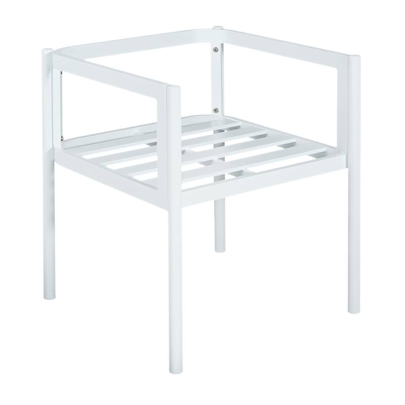 Christopher Knight Home - Outdoor Aluminum Dining Chair Set with Modern Grey Cushions