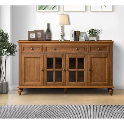 Oswaldo Traditional 58'' Wide 3 Drawer Sideboard with 4 Doors by HULALA HOME