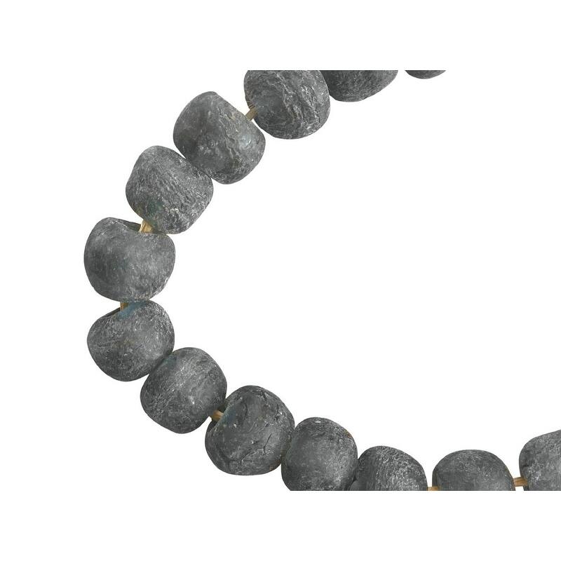 15 in. Tall Indigo Blue Vintage Sea Glass Beads (Size & Finish Vary)