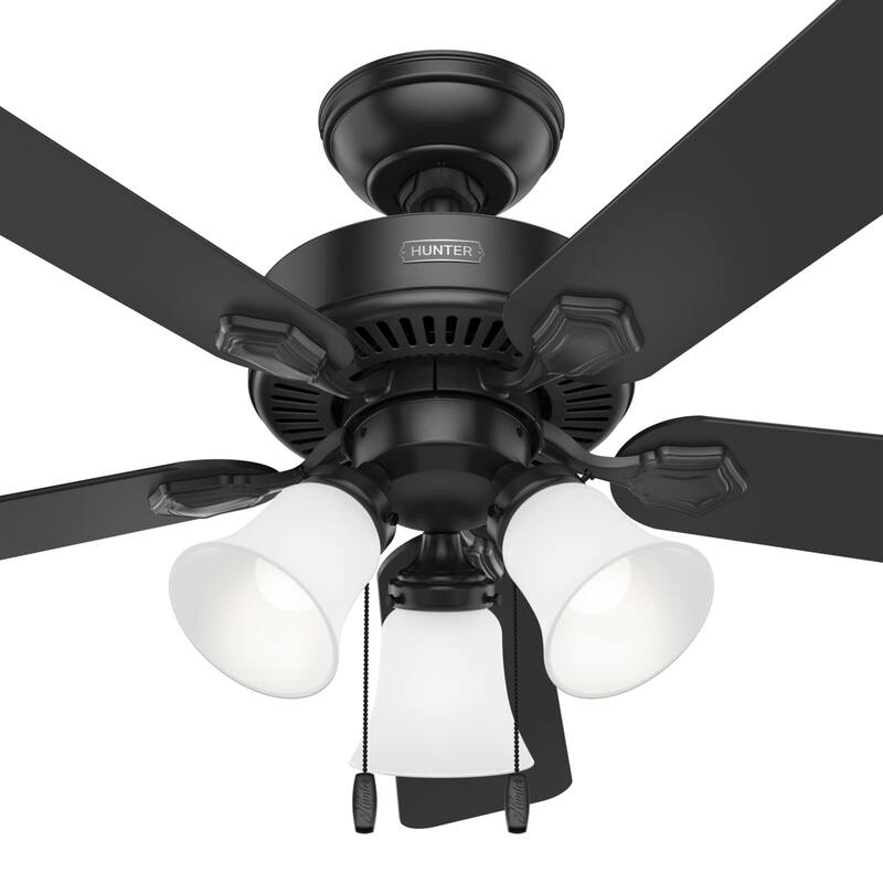 Hunter 44" Swanson Ceiling Fan with LED Light Kit & Pull Chain - Casual Traditional - 4 Speed DC Motor - ENERGY STAR!