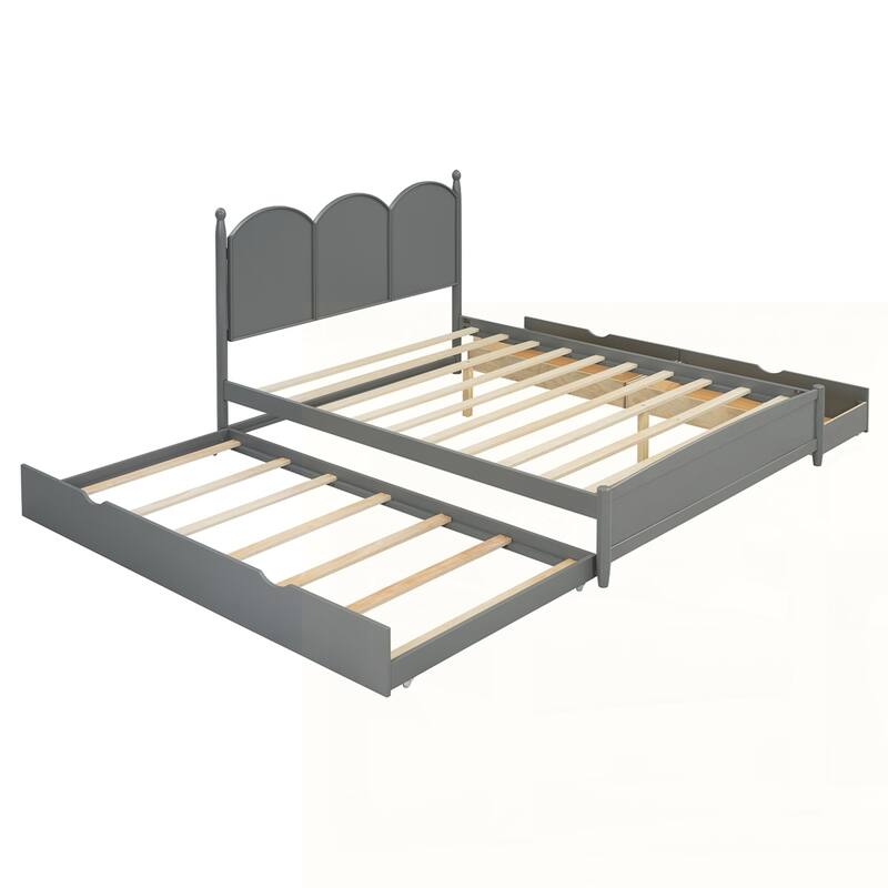 Platform Bed With with 2 Big Drawers