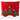 20" General Store Collection Red Pillow with Christmas Trees