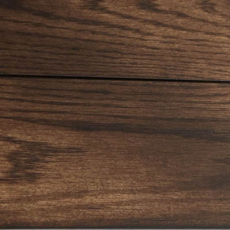 Cain Dark Brown Wood and Metal Tables by iNSPIRE Q Modern