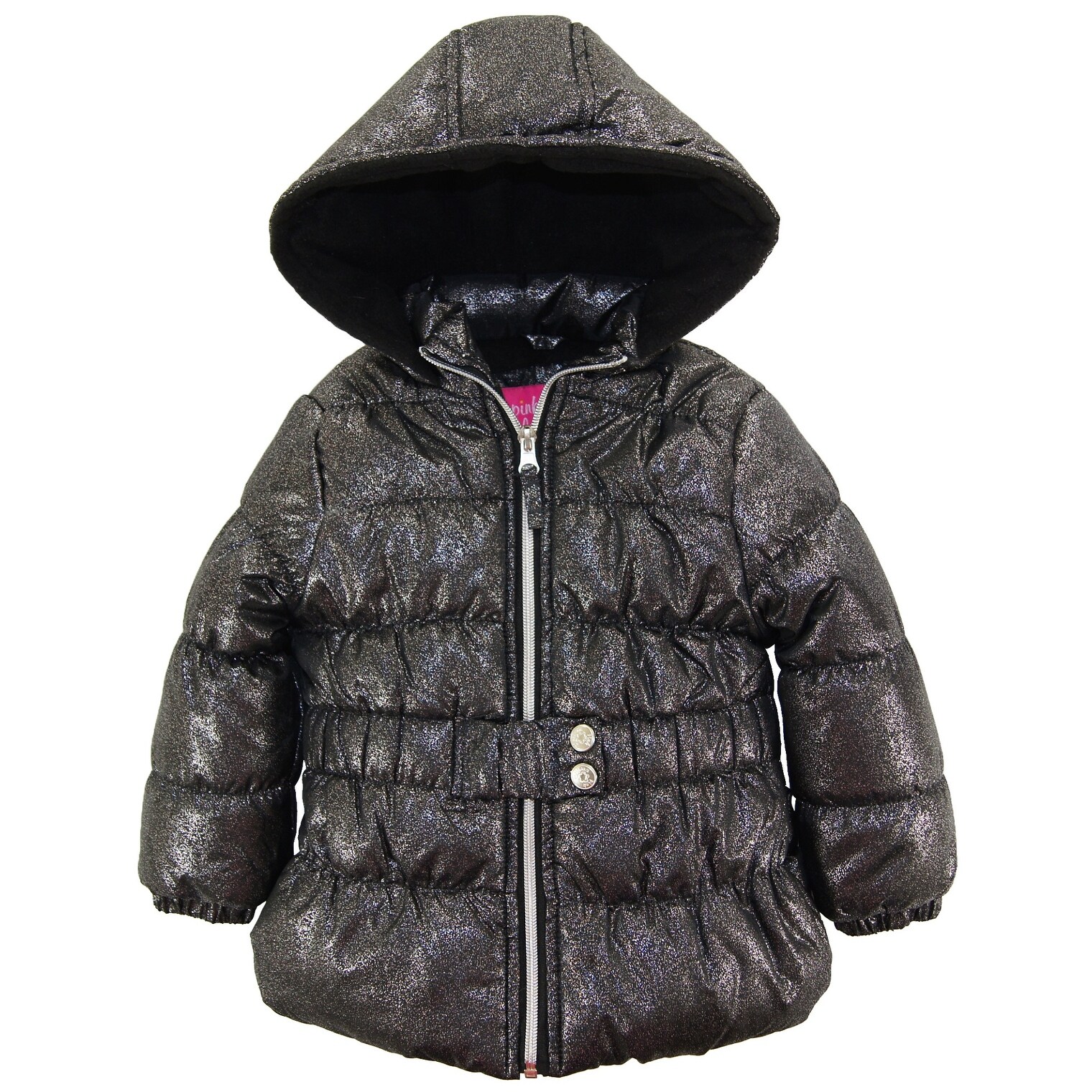 Shop Pink Platinum Toddler Girls Solid Color Winter Jacket With