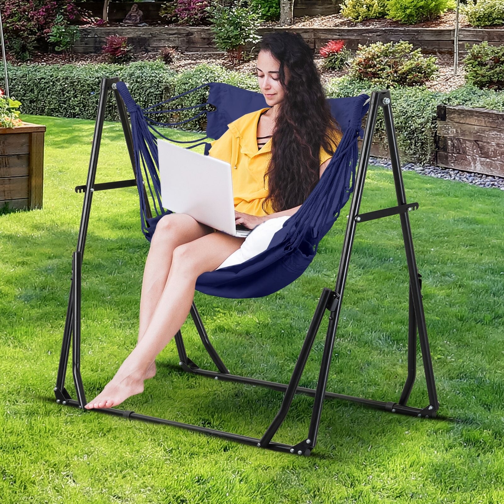②オットマン　 macomoco 2 in 1 Hammocks Portable Convertible Hammock Swing Chair with