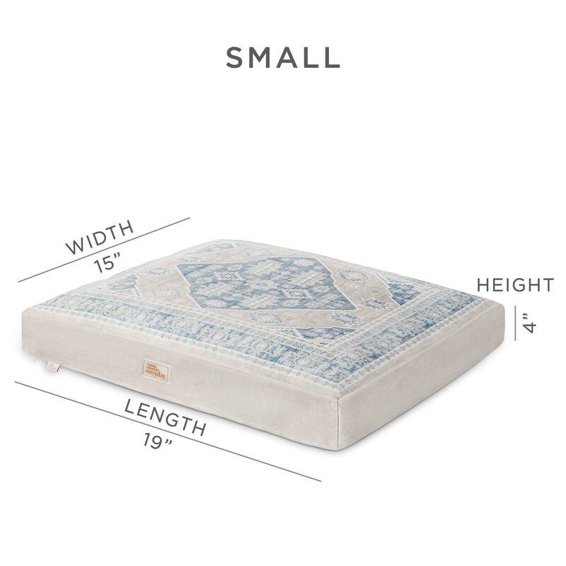 TOWN & COUNTRY EVERYDAY CuddleTown Medallion Pillow Crate Mat Pet Bed