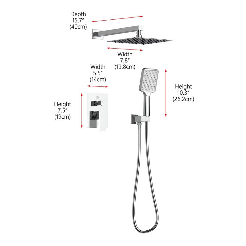 Indigo Home Complete Shower Faucet System with Rough-in Valve