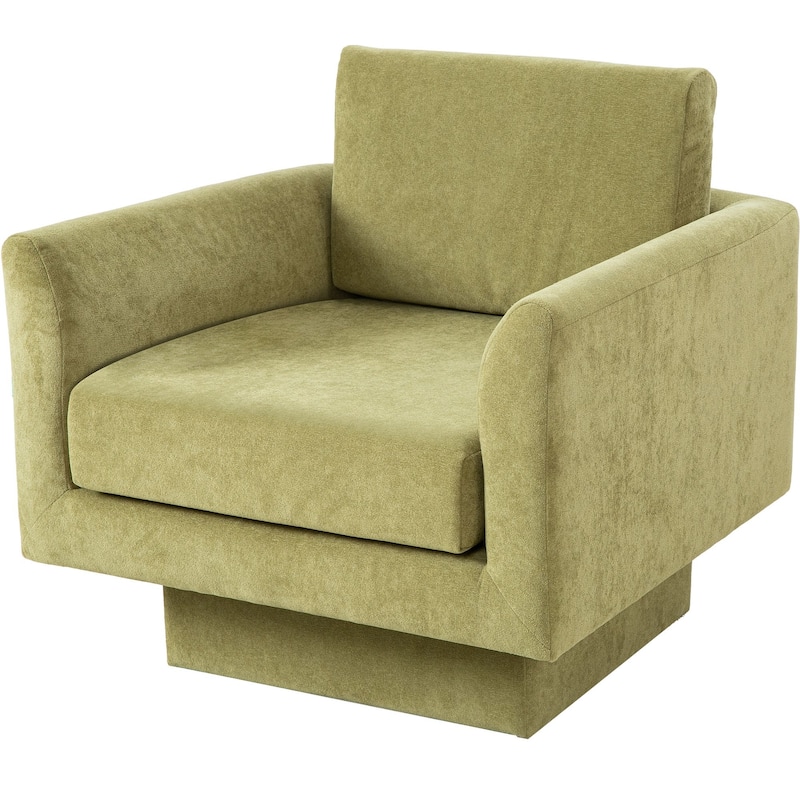 360° Swivel Accent Chair Modern Upholstered Living Room Chair Barrel Chairs