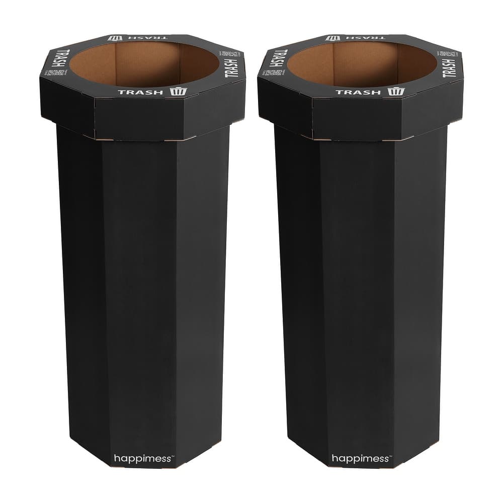 25-Gallon Disposable Cardboard Event Trash Can and Recycling Bin (Set of 2)