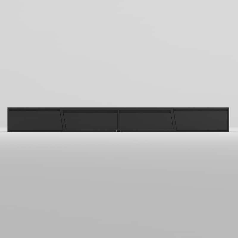 Wood Gaming Entertainment Center Media Stand w/Adjustable Width 137"