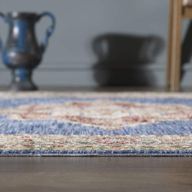 Luxe Weavers Modern Oriental Geometric Fringe Area Rug - 8' x 10'