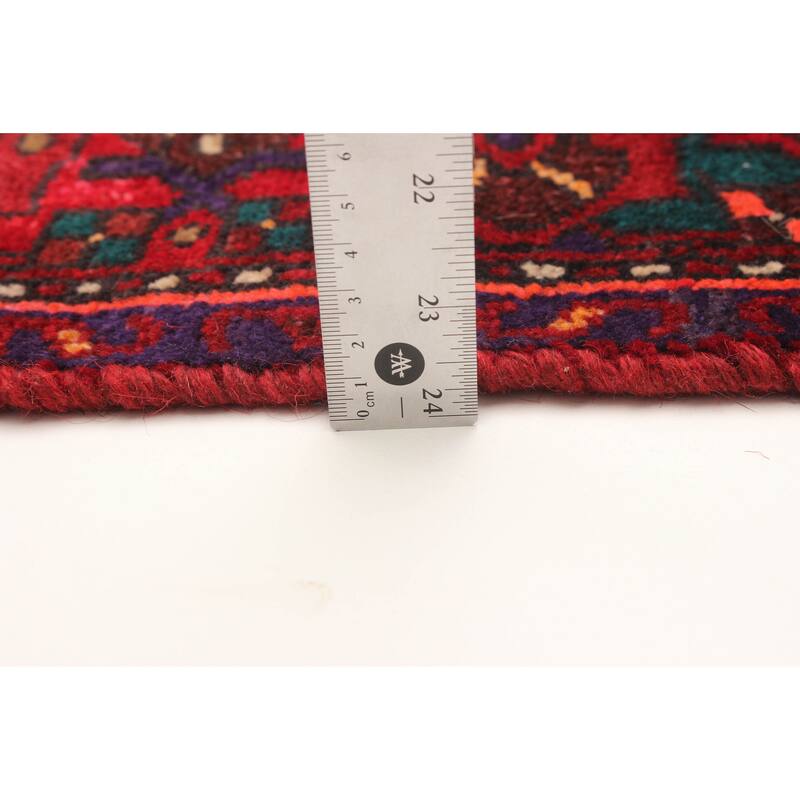 ECARPETGALLERY Hand-knotted Andelz Red Wool Rug - 4'2 x 6'8