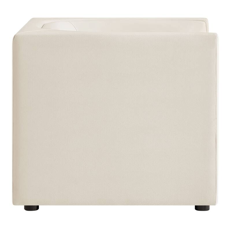 Hilda Curved Back Performance Velvet Armchair