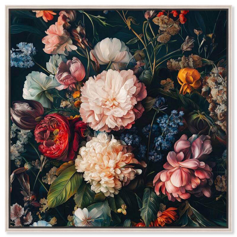 Echoes of the Wild Canvas by Art Remedy - 12" x 12" - Silver
