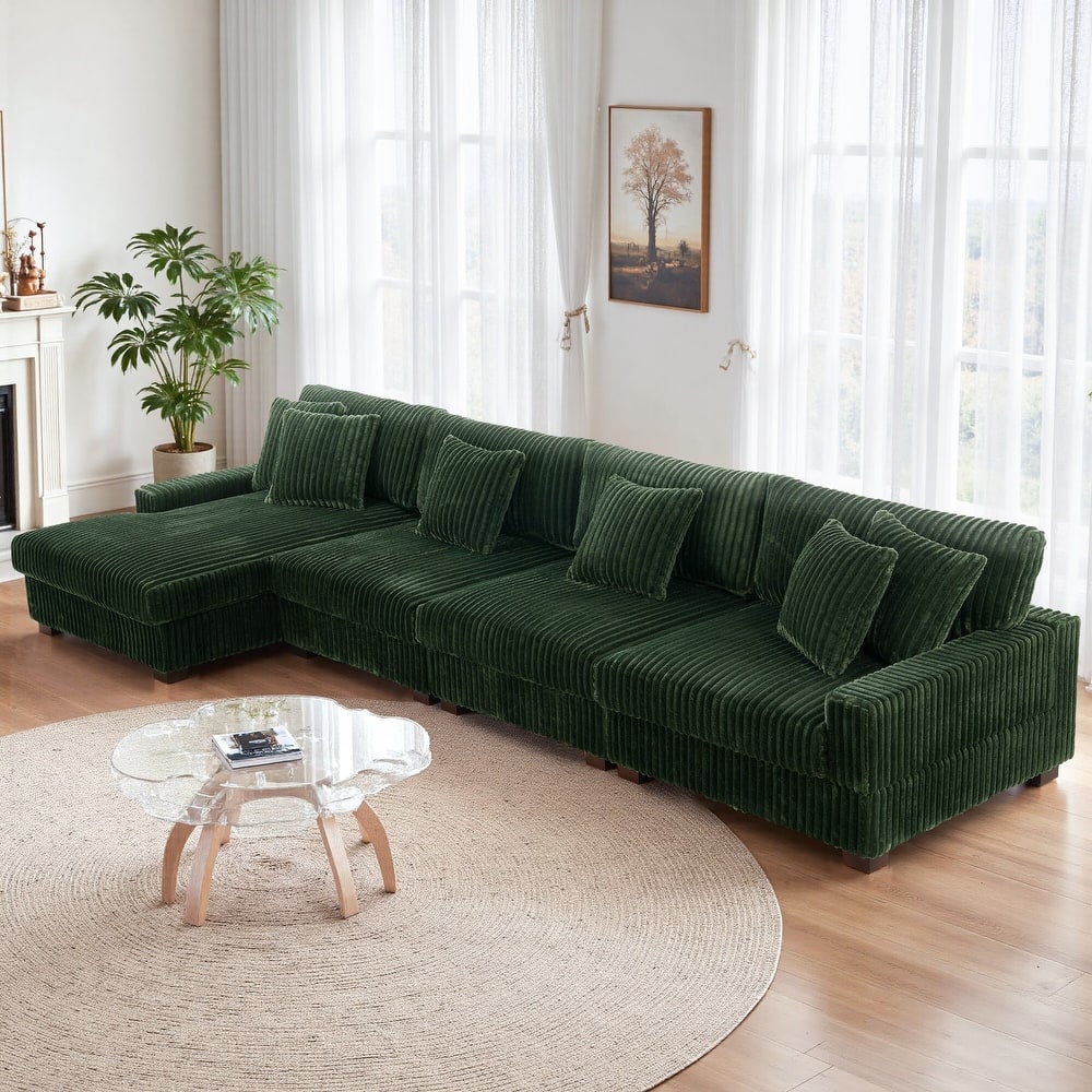 Anne 150" W Oversized Upholstered Modular Sectional Sofa
