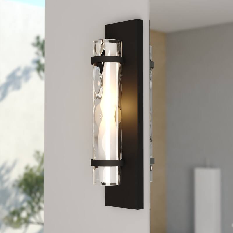 Vaxcel Lighting Vilo Single Light 4" Wide Bathroom Sconce with Glass