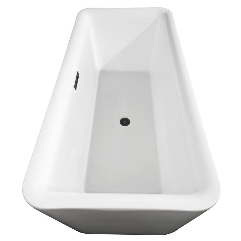 Wyndham Collection Emily 69" Free Standing Acrylic Soaking Tub with