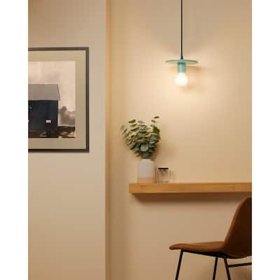 Justice Design Group Ceramic Discus Pendant - Reflecting Pool