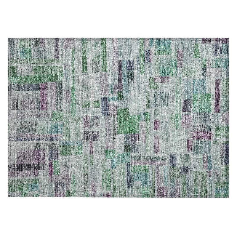 Machine Washable Indoor/ Outdoor Contemporary Chantille Rug