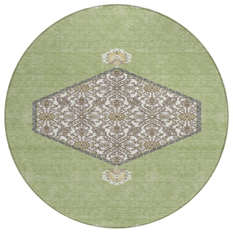 HomeRoots Oriental Traditional Rectangle Outdoor Rug