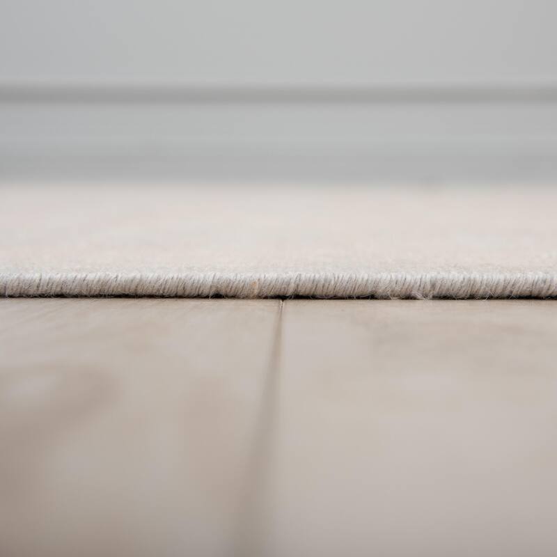 Alora Decor Traditional Hand-knotted Bordered Beige Rug