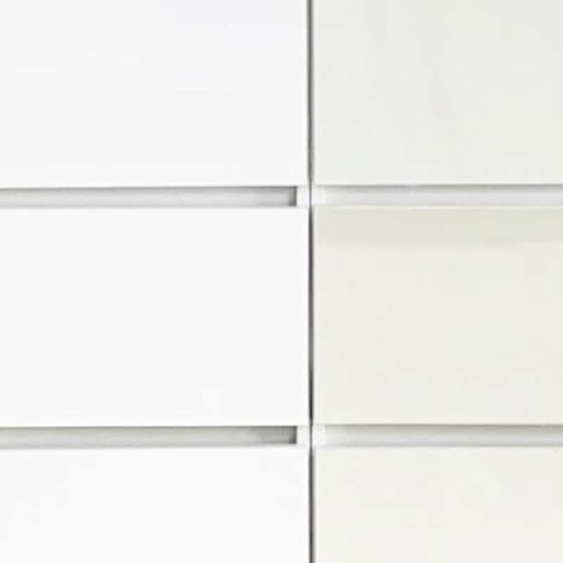 Ely Dual Closet Cabinet w Mirror, 4 Drawers, 71 Inch, White Melamine