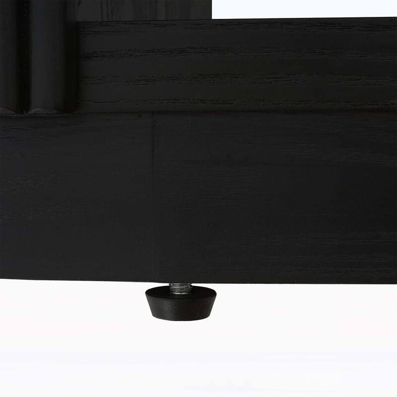 Slim Sofa Table with Open Shelf & Elegant Wood Grain,for Living Room